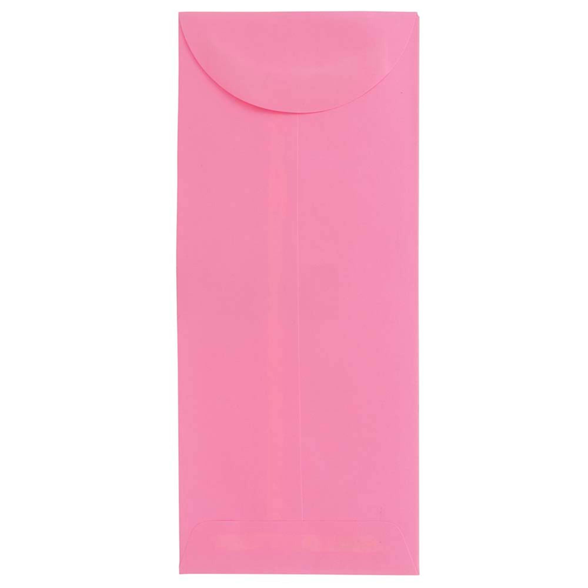 JAM Paper 4.5" x 10.375" Ultra Pink Policy Envelopes, 25ct.